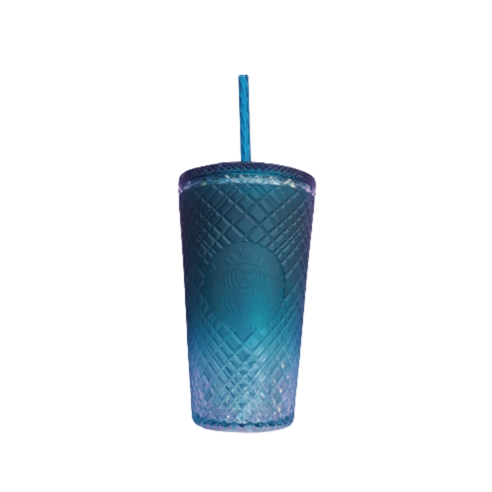 Starbucks 2023 Green Gradient Ombre Jeweled Grande (16oz) Tumbler, NWT